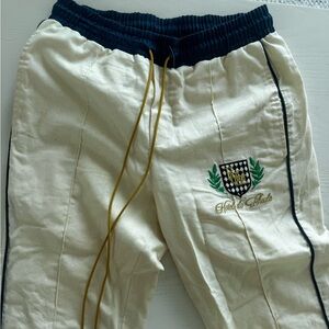 RHUDE linen creme pants